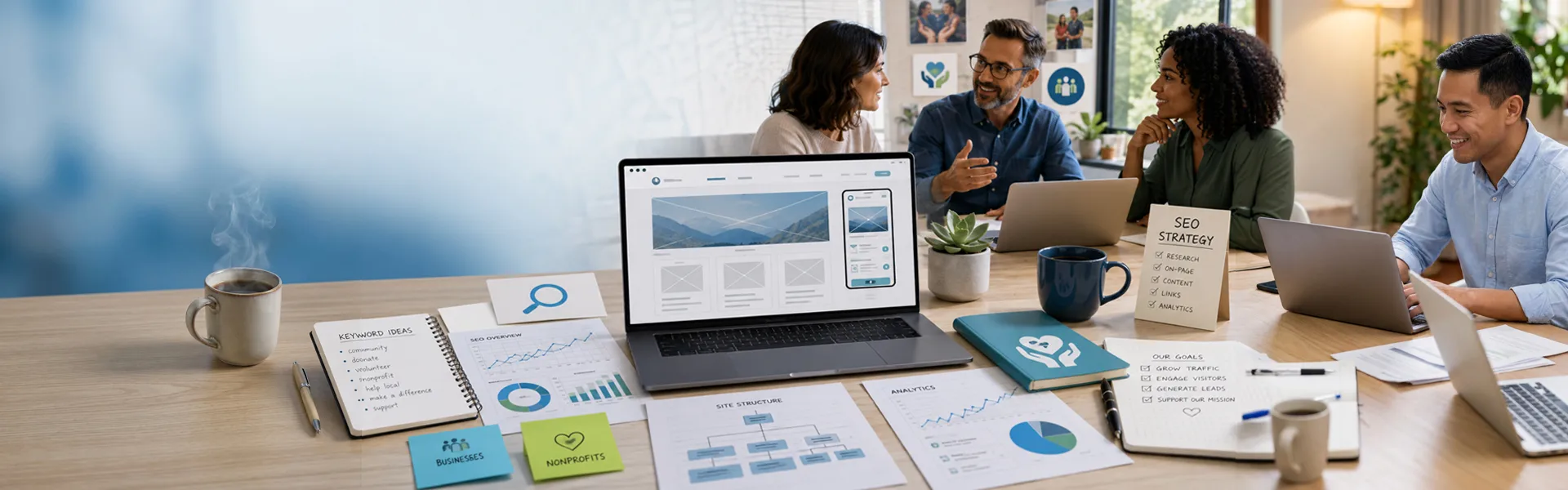 Website design and digital marketing planning for businesses and nonprofits
